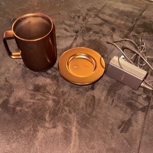 Ember Copper Mug with Charger